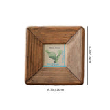 vintage solid wood decorative small picture frame size chart