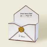 vintage white envelop planter