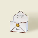 vintage white envelop planter