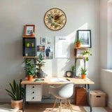 wall clock in the bedroom