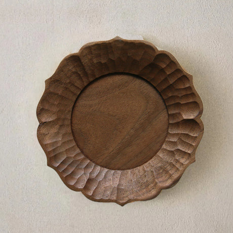 walnut wood serving plate
