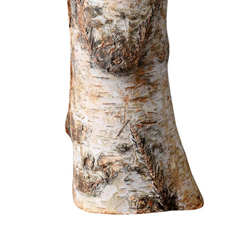 white birch candle holder details