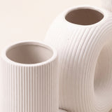white ceramic vase texture detail macro