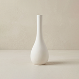 white long neck teardrop vase