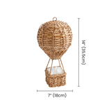 wicker hot air balloon dimensions size chart