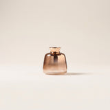 wide rose gold gradient glass vase