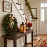 wood lantern hallway decoration
