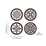 wood round wall decor dimensions size chart