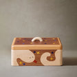 wooden cartoon compartment storage box 