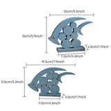 wooden dolphin figurines dimensions size chart