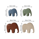 wooden elephant figurines dimensions size chart