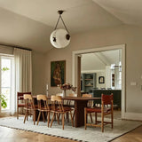 wooden roman column decorative candlestick on the dining table