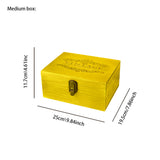 wooden storage box size chart