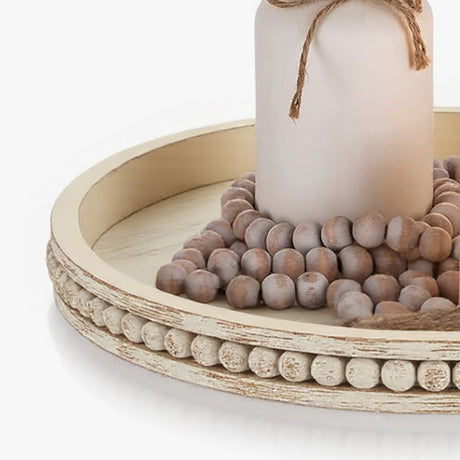 wooden tray details