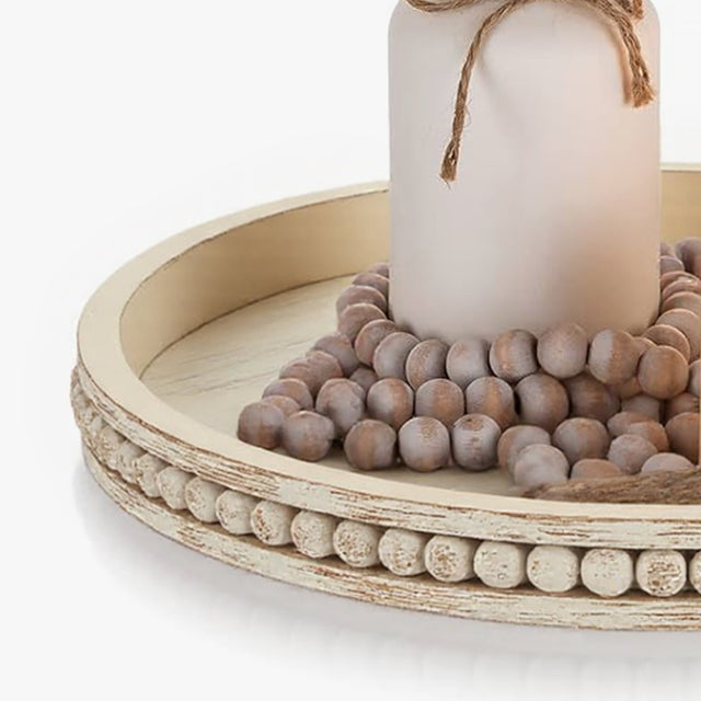 wooden tray details