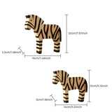 zebra sculpture side angle detail